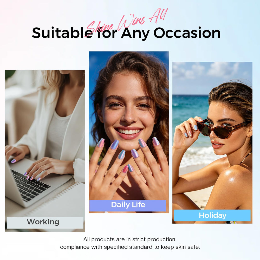 Morovan nails with summer outfit showing coordinated seasonal benefit