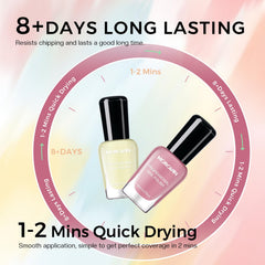 Morovan nail in use on hand displaying translucent glass nails benefit salon look
