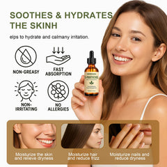 Morovan close-up drop of liquid texture highlighting lightweight absorbent formula benefit