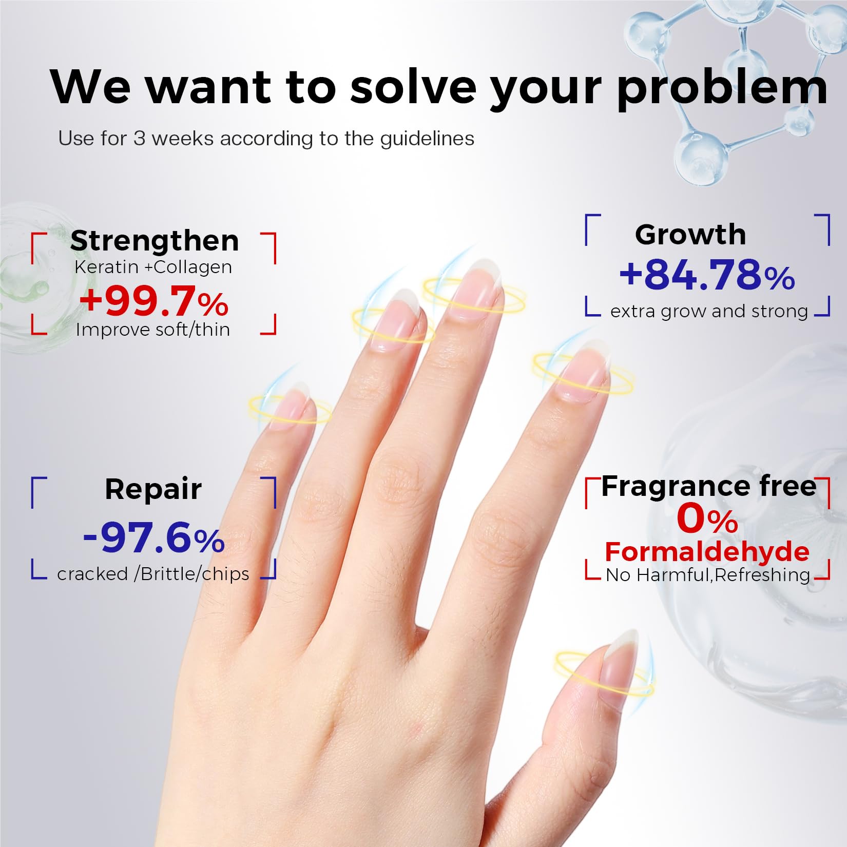 Morovan close-up serum drop showing keratin texture and strengthening benefit