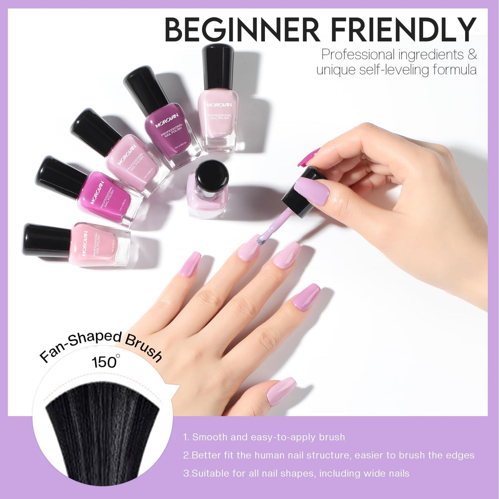Morovan toenail application set displaying versatility for fingers and toes