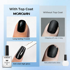 Morovan polish texture swirl highlighting quick-dry benefit