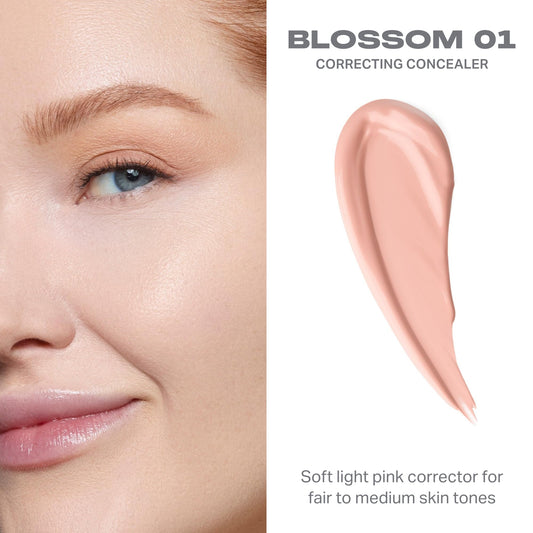 Morphe applicator closeup displaying doe-foot tip for precise, controlled placement