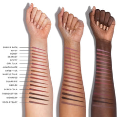 MORPHE Berry Cola layered with lipstick to enhance color longevity