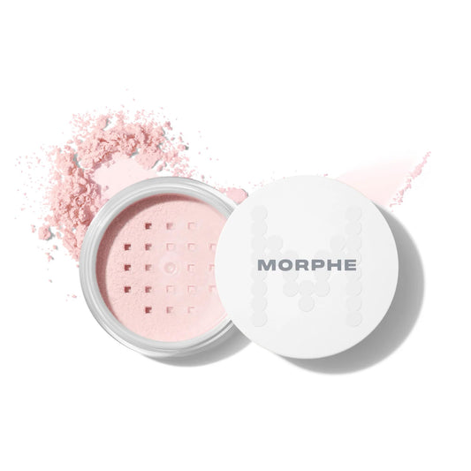 MORPHE front packaging showing brightening pink powder and brand name for easy identification