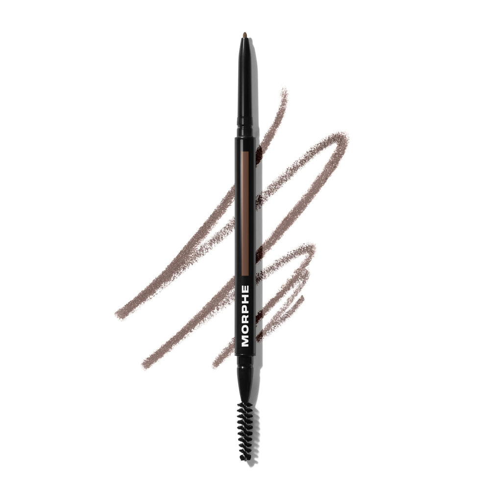 MORPHE pencil front packaging showing Cold Brew shade and dual-ended design for travel convenience