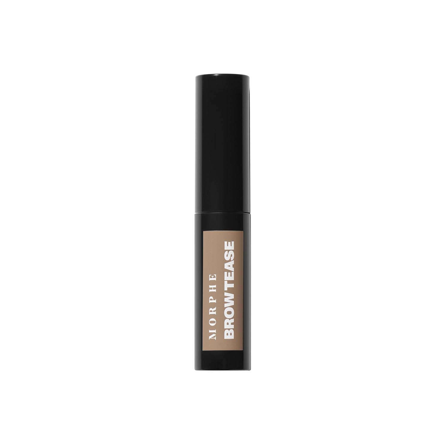 MORPHE closeup of double-curved barbell brush for precise brow shaping