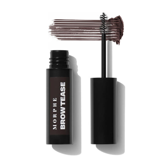 Morphe Brow Tease front packaging showing shade Java and product benefits