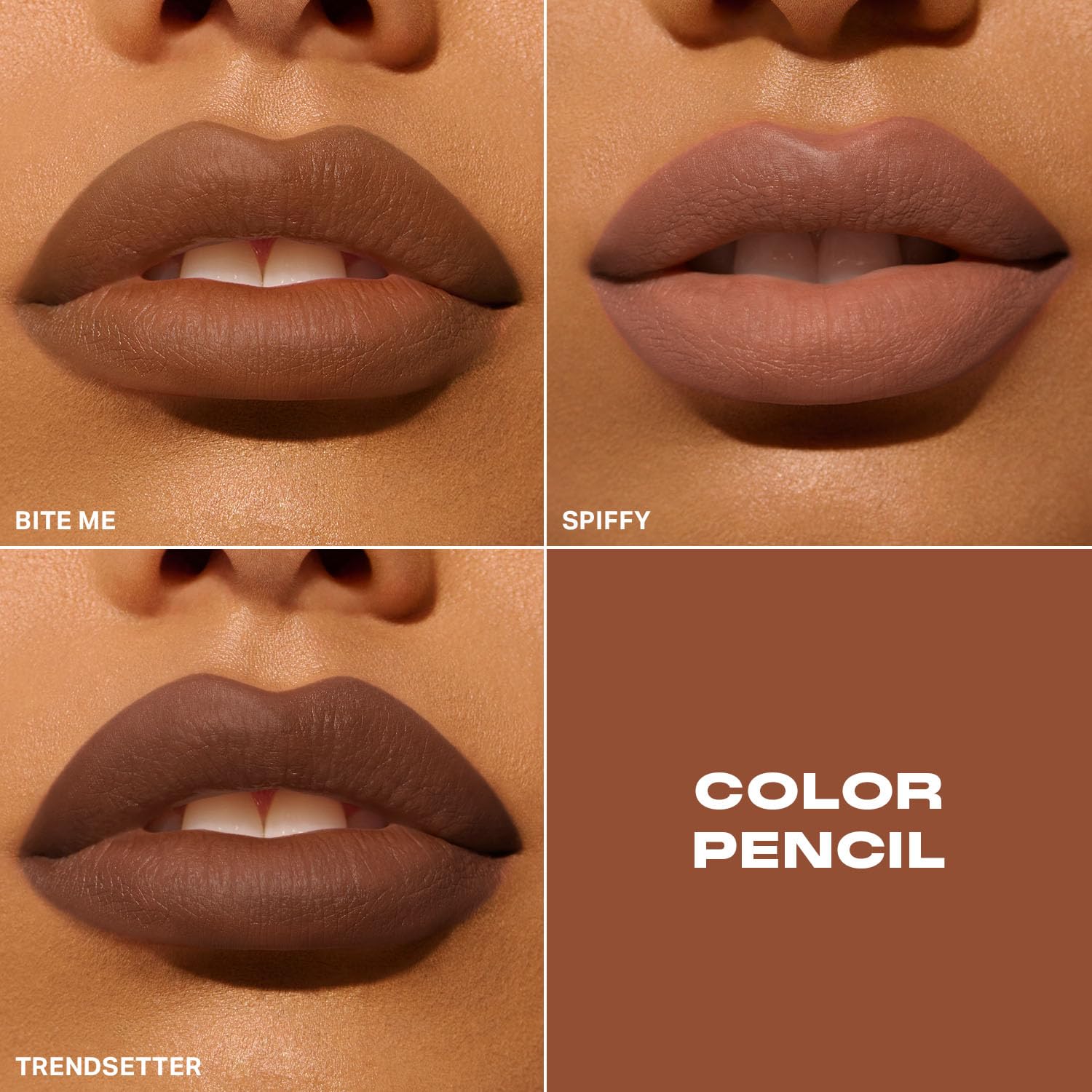MORPHE pencil applied on lips demonstrating clean edge and long-lasting definition