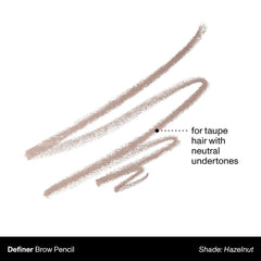 MORPHE tapered point detail creating hairlike strokes for natural definition