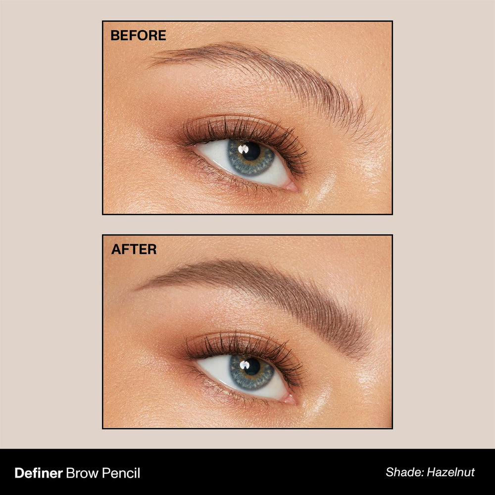 MORPHE slanted-tip closeup demonstrating sharp edge for clean brow shaping