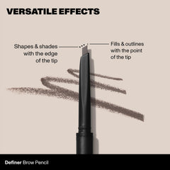 Morphe definer texture swatch on arm showing smooth, buildable pigment