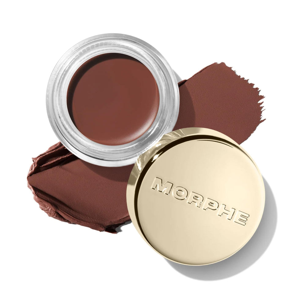 Morphe front jar view showing compact design and easy application benefit
