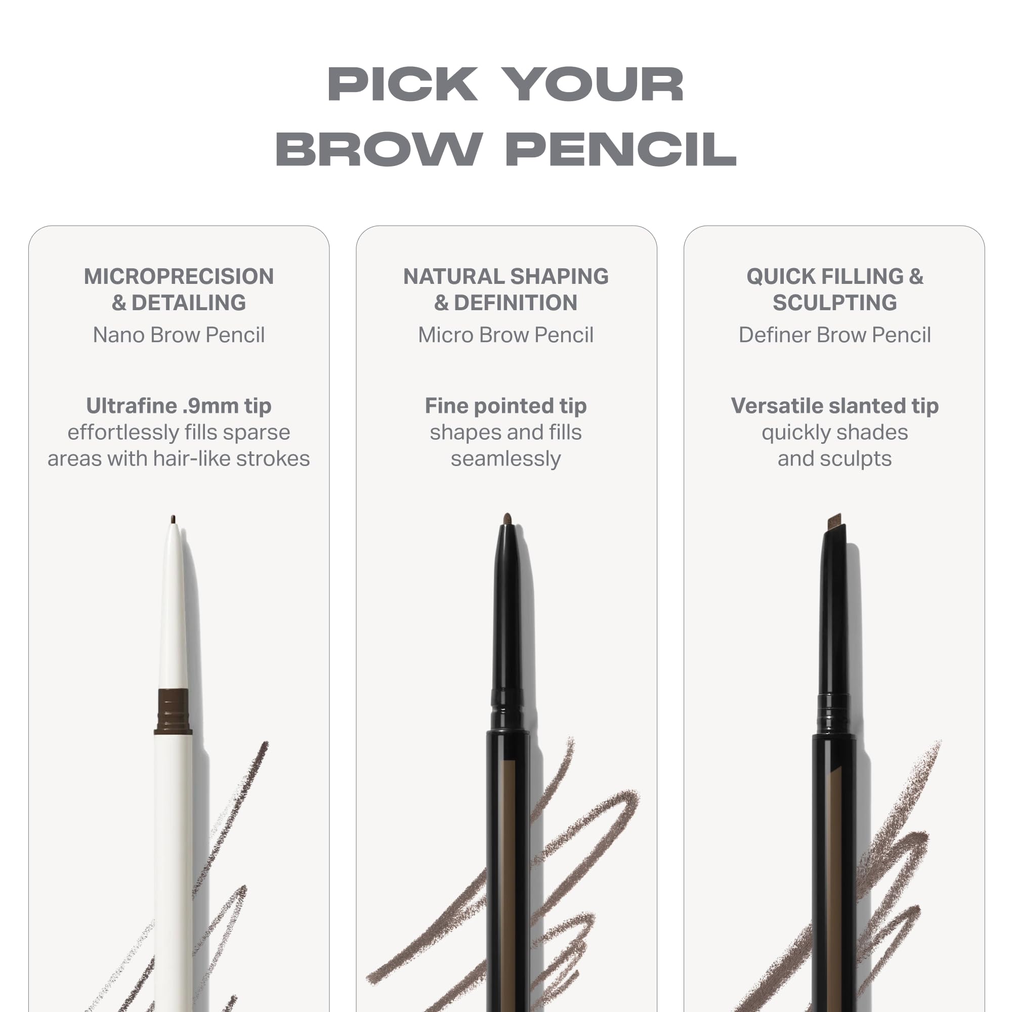 MORPHE pencil on vanity with makeup, lifestyle ease for daily use
