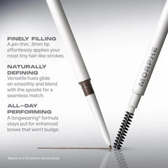 MORPHE spoolie brush detail, blends pigment for natural finish