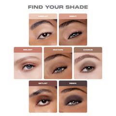 MORPHE finger applying cream shadow demonstrating quick, blendable finish