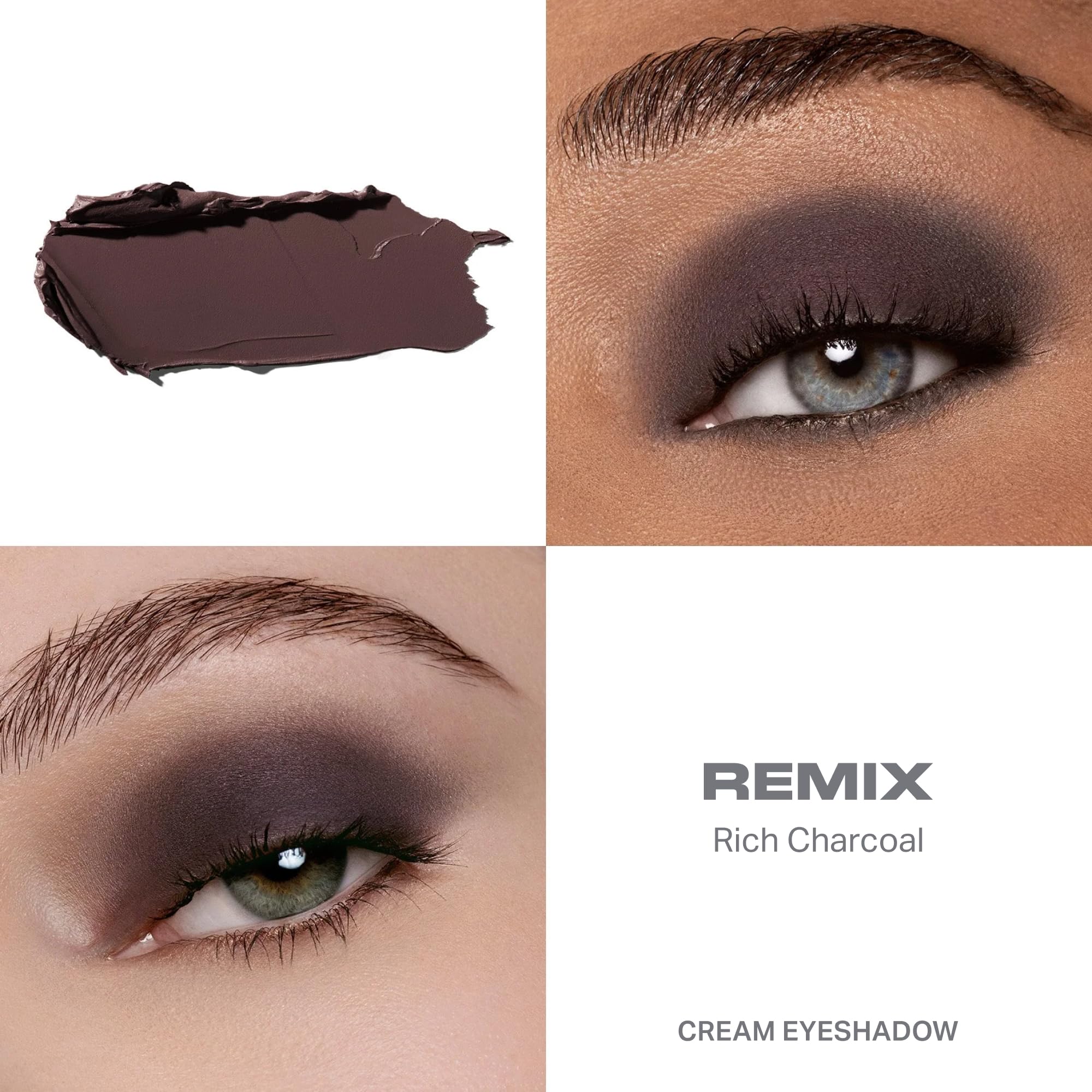 MORPHE close-up swatch of Remix texture showing smooth blendability and matte payoff