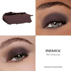 MORPHE close-up swatch of Remix texture showing smooth blendability and matte payoff