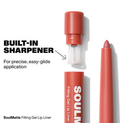 MORPHE Soulmatte being applied to lips for precise contouring and long-lasting definition