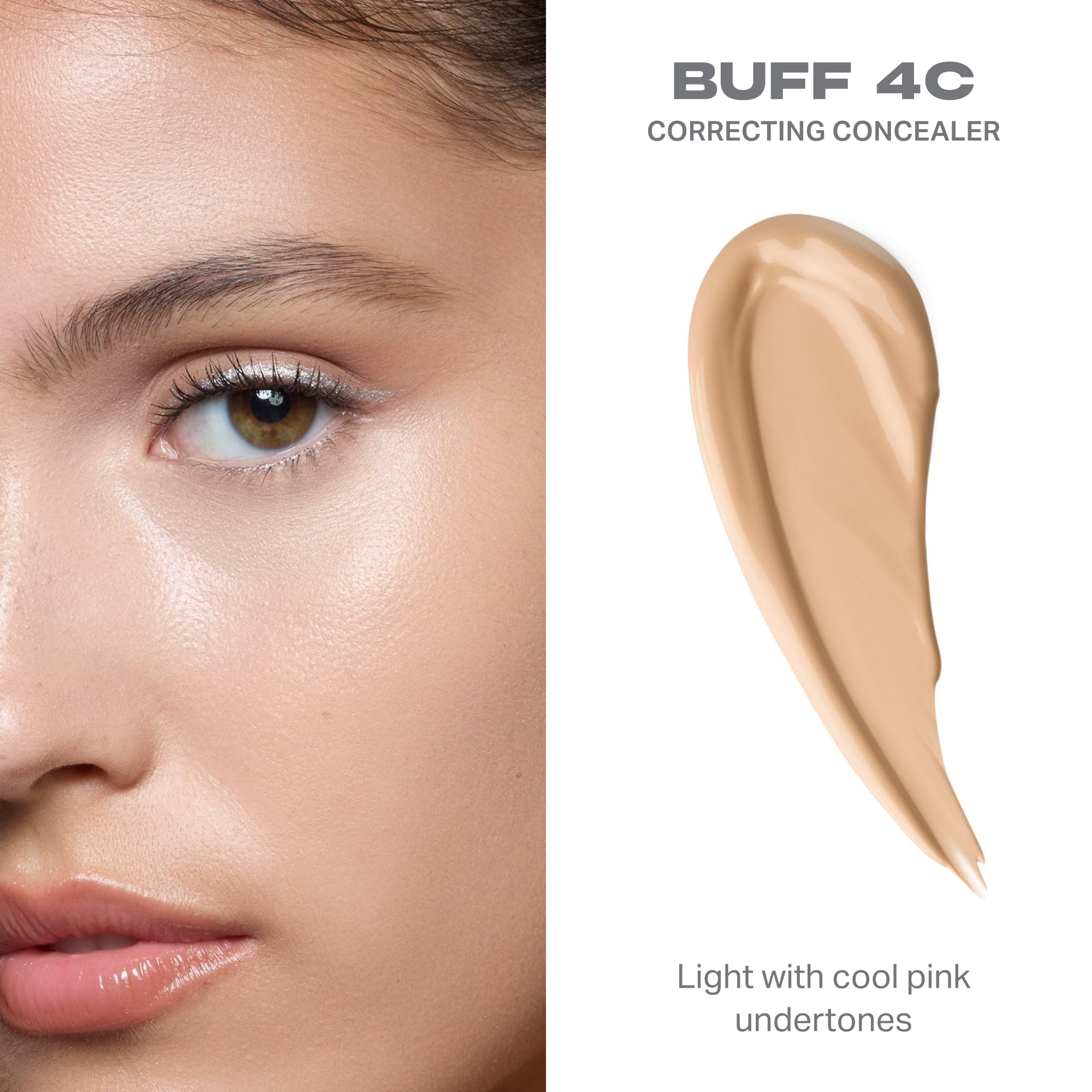 MORPHE open applicator revealing wand tip for precise under-eye placement