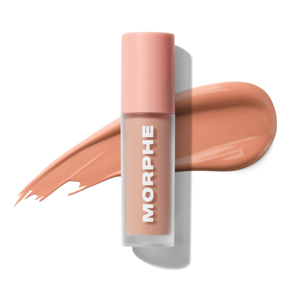 MORPHE front packaging showing compact peach concealer, brightening benefit