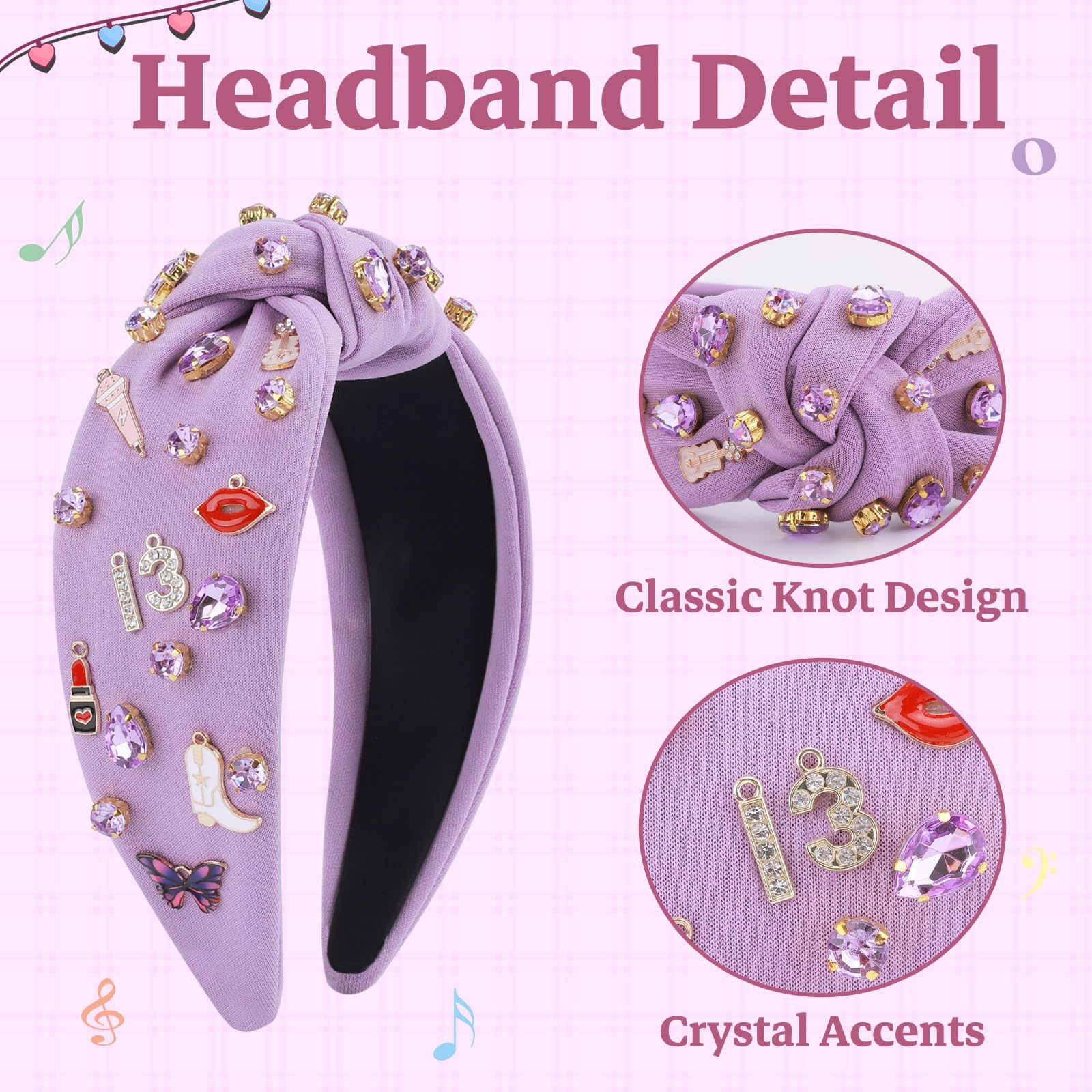 MOSOTECH close-up of guitar and microphone motifs adding music-themed charm