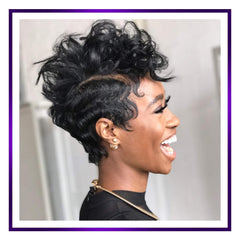 Motions stylist applying relaxer in salon illustrating professional performance