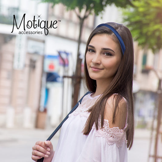 Motique Accessories close-up of satin texture highlighting smooth finish and gentle hair protection