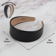 Motique Accessories headband beside hand for size comparison and fit clarity