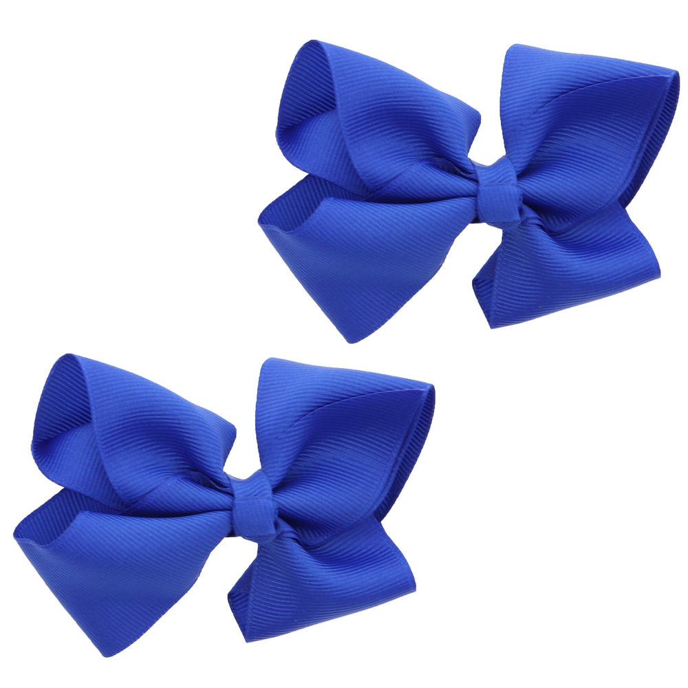 Motique Accessories royal bow front view showing neat loops and color, adds style