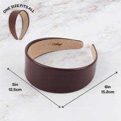 Motique Accessories headband label and simple packaging showing care information