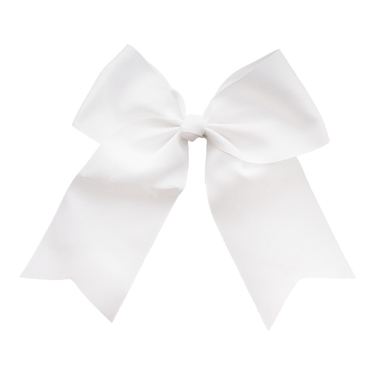 Motique Accessories jumbo white bow front view showing elegant statement