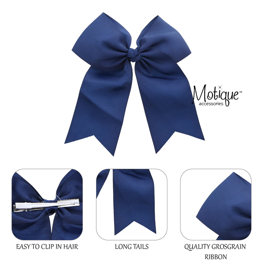 Motique Accessories bow clipped in ponytail adding instant style