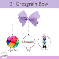 Motique Accessories bow clip detail close-up of alligator clip attachment for secure hold