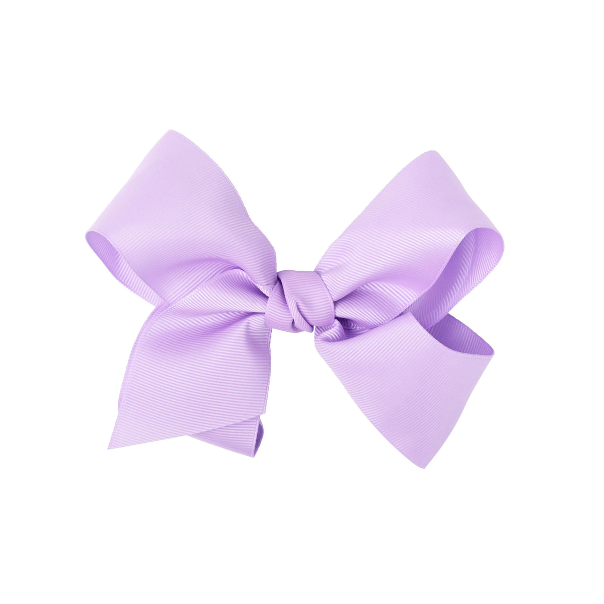 Motique Accessories front view of lavender grosgrain bow, bright outfit boost