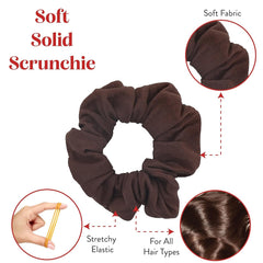 Motique Accessories scrunchie worn on wrist as accessory and quick hair tie convenience