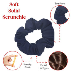 Motique Accessories scrunchie holding a ponytail on model, showing secure comfortable everyday styling