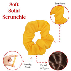 Motique Accessories scrunchie worn in a ponytail demonstrating secure hold and comfort