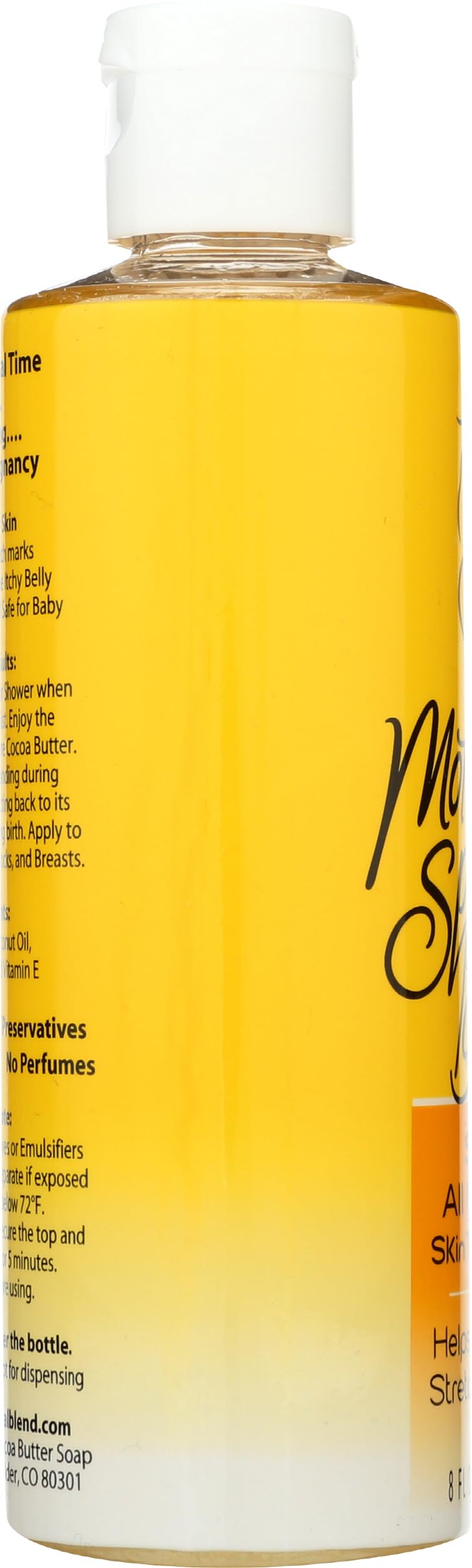 Mountain Ocean label detail highlighting natural formula and no artificial additives