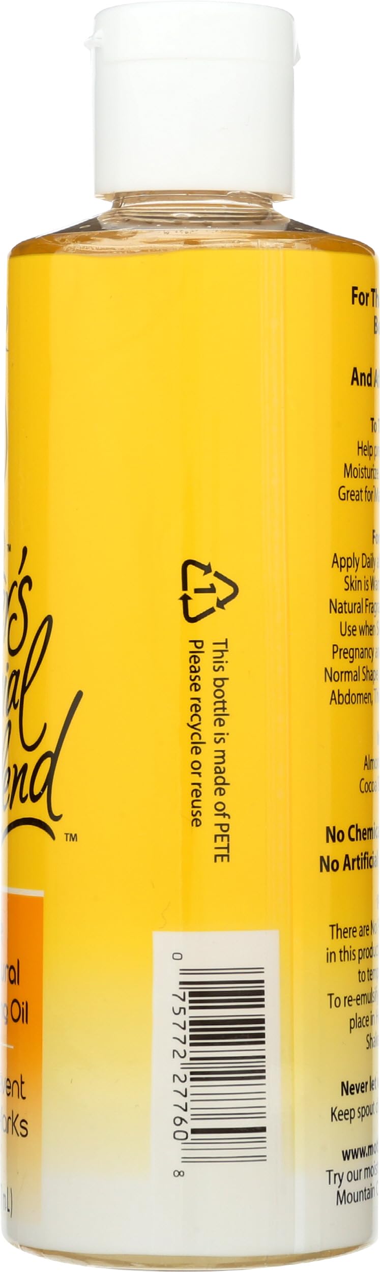 Mountain Ocean 8-ounce bottle beside common items to show real size and convenience