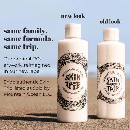 Mountain Ocean tube cap detail highlighting easy-dispense convenience