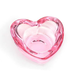Mouygj front view of crystal dish showing neat acetone storage benefit