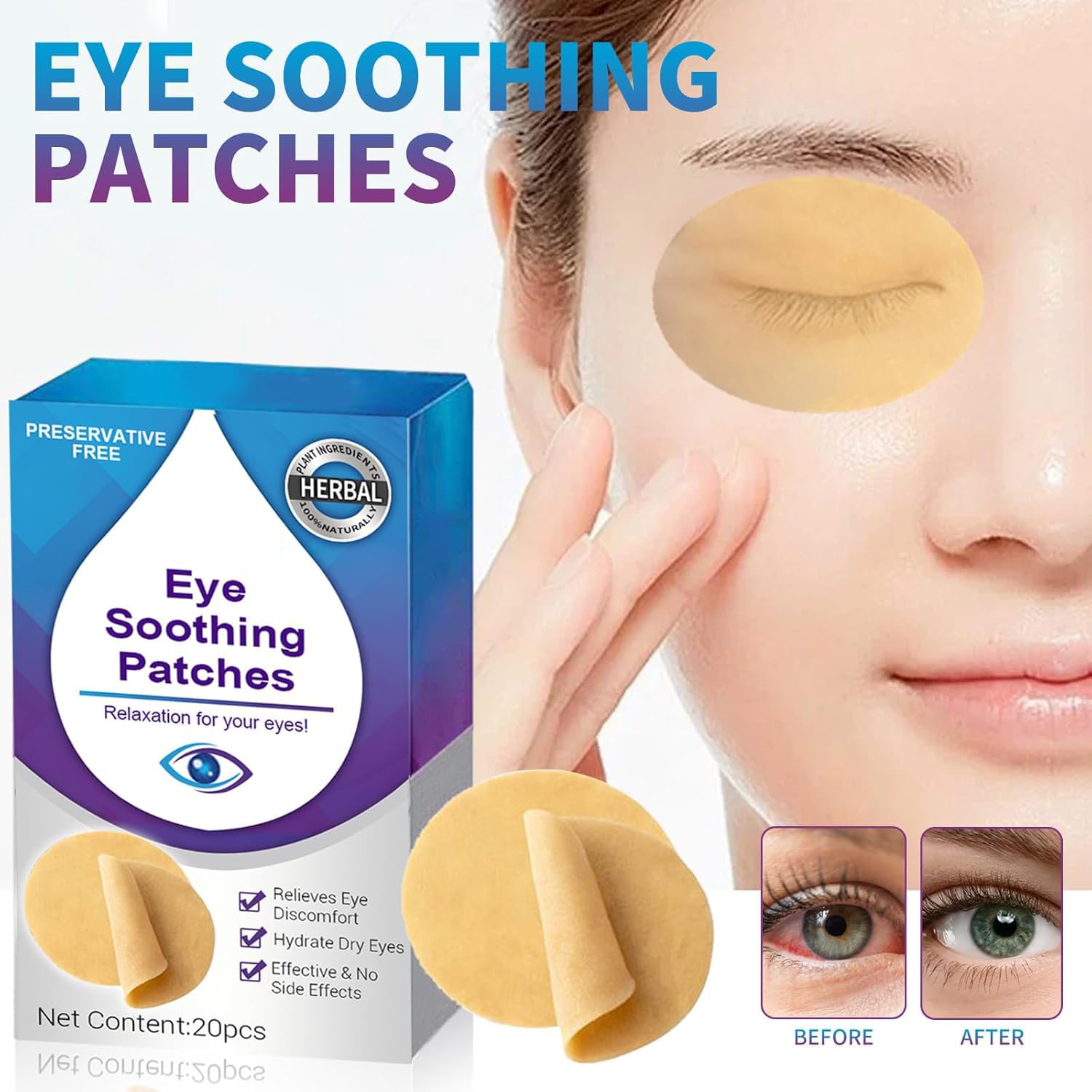 MOXJIN single individually wrapped eye patch for hygiene