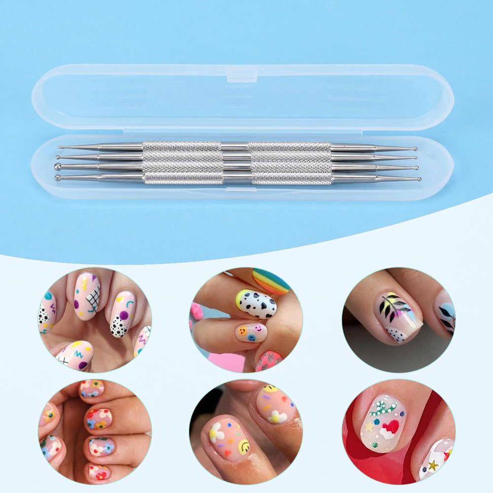 Mozeat Lens dotting tool held in hand showing 12.6cm length and comfortable control