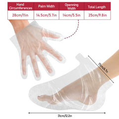 Mozeat Lens hand glove in use holding warmth and preventing wax drips during therapy