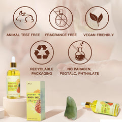 MR.A applying oil to hair ends, conveys reduced frizz and added shine benefit