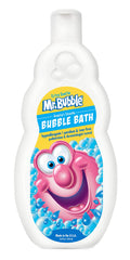 Mr. Bubble bottle front packaging showing label and gentle formula benefits