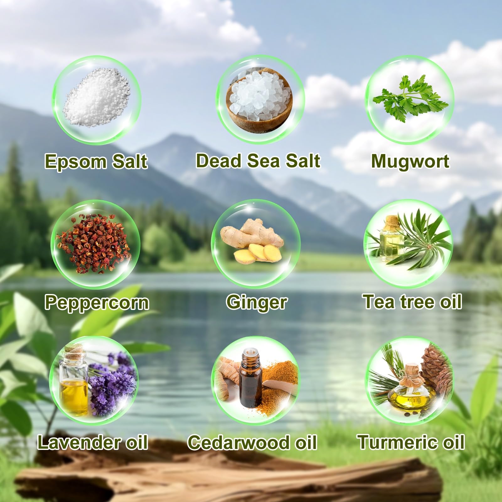 MR.A salts texture showing coarse epsom and Dead Sea salt for effective softening