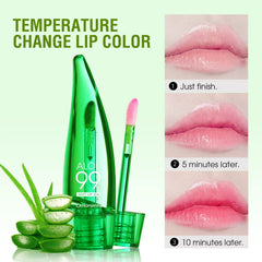 Mrettick demo of color changing effect on lips illustrating temperature response