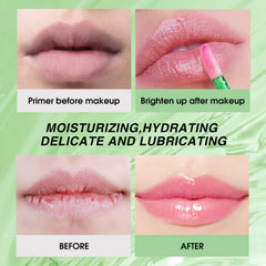 Mrettick glossy texture swatches showing hydration and subtle tint payoff